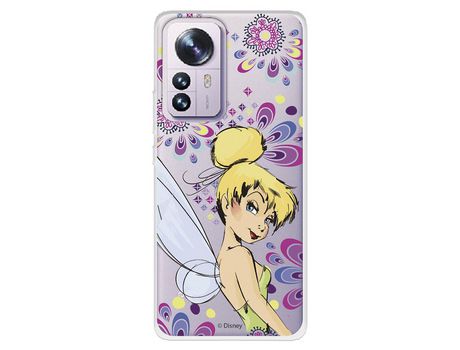 Carcasa para XIAOMI 12 Oficial De Disney Campanilla Flores Peter Pan XIAOMI Transparente