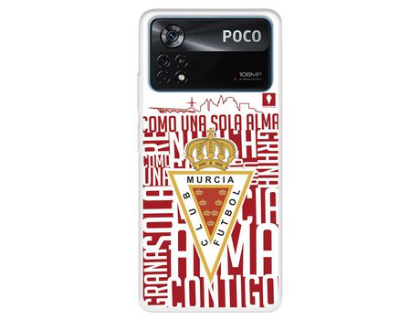 Carcasa para XIAOMI Poco X4 Pro Del Real Murcia Licencia Oficial Real Murcia XIAOMI Transparente