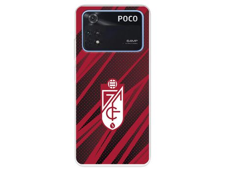 Carcasa para XIAOMI Poco M4 Pro 4G Del Escudo Líneas Rojas Y Negras Licencia Oficial Granada Cf XIAOMI Transparente