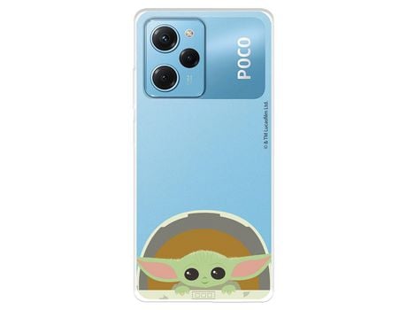 Carcasa para XIAOMI Poco X5 Pro 5G Oficial De Star Wars Baby Yoda Sonrisas The Mandalorian XIAOMI Transparente