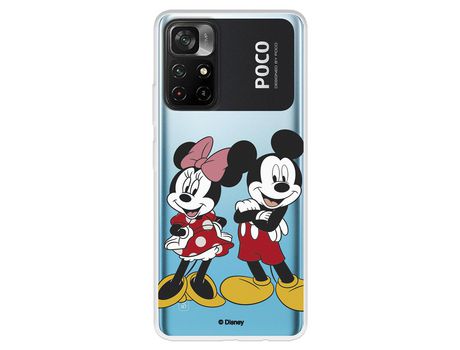 Carcasa para XIAOMI Poco M4 Pro 5G Oficial De Disney Mickey Y Minnie Posando Clásicos Disney XIAOMI Transparente