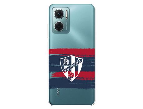 Carcasa para XIAOMI Redmi 10 5G Del Sd Huesca Rayas Transparente Licencia Oficial Sd Huesca XIAOMI Transparente