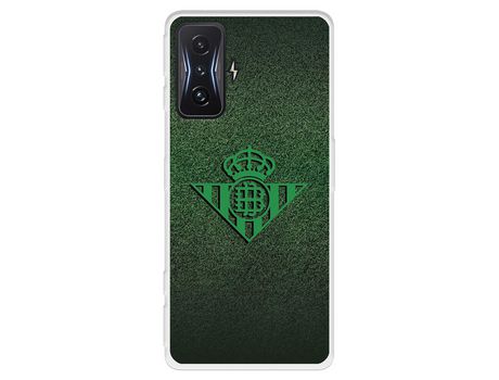 Carcasa para XIAOMI Poco F4 Gt Del Real Betis Balompié Escudo Verde Fondo Trama Licencia Oficial Real Betis Balompié XIAOMI Transparente