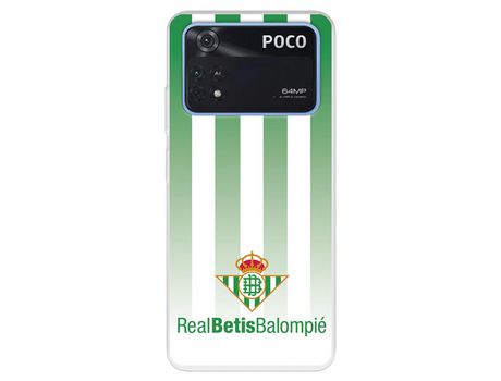 Carcasa para XIAOMI Poco M4 Pro 4G Del Betis Licencia Oficial Real Betis Balompié XIAOMI Transparente