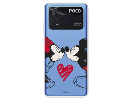 Carcasa para XIAOMI Poco M4 Pro 4G Oficial De Disney Mickey Y Minnie Beso Clásicos Disney XIAOMI Transparente