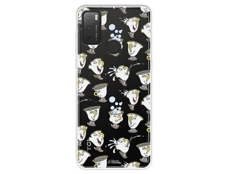 Carcasa para TCL 20Y Oficial De Disney Chip Potts Siluetas La Bella Y La Bestia TCL Transparente