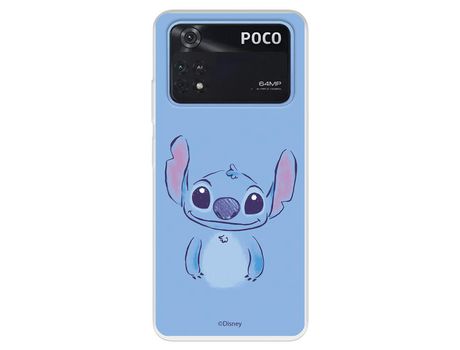 Carcasa para XIAOMI Poco M4 Pro 4G Oficial De Disney Stitch Azul Lilo & Stitch XIAOMI Transparente
