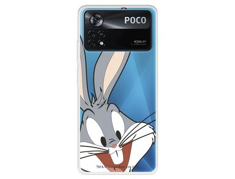 Carcasa para XIAOMI Poco X4 Pro Oficial De Warner Bros Bugs Bunny Silueta Transparente Looney Tunes XIAOMI Transparente