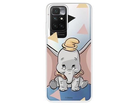 Carcasa para XIAOMI Redmi 10 Oficial De Disney Dumbo Silueta Transparente Dumbo XIAOMI Transparente