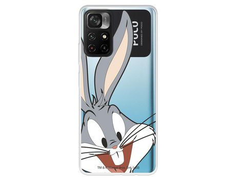 Carcasa para XIAOMI Poco M4 Pro 5G Oficial De Warner Bros Bugs Bunny Silueta Transparente Looney Tunes XIAOMI Transparente