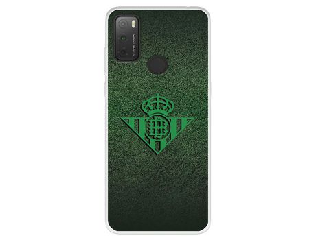 Carcasa para TCL 20Y Del Real Betis Balompié Escudo Verde Fondo Trama Licencia Oficial Real Betis Balompié TCL Transparente
