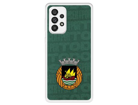 Carcasa para SAMSUNG Galaxy A73 5G Del Escudo Fondo Verde Licencia Oficial Rio Ave Fc SAMSUNG Transparente