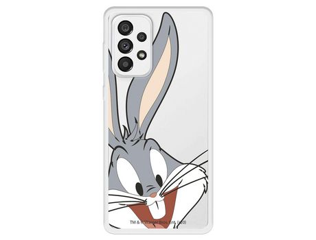 Carcasa para SAMSUNG Galaxy A73 5G Oficial De Warner Bros Bugs Bunny Silueta Transparente Looney Tunes SAMSUNG Transparente