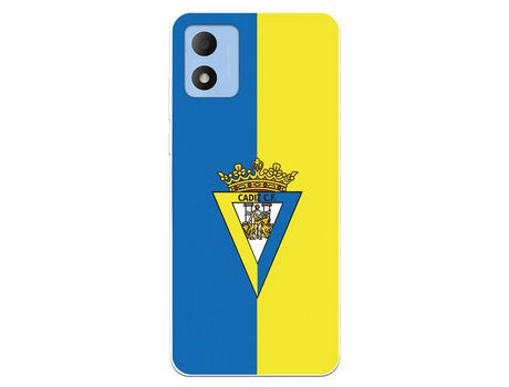 Carcasa para TCL 305I Del Cádiz Cf Escudo Fondo Bicolor Licencia Oficial Cádiz Cf TCL Transparente