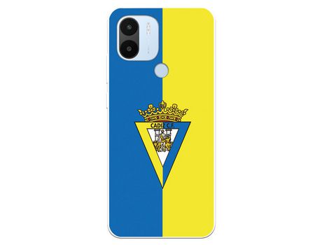 Carcasa para XIAOMI Redmi A1 Del Cádiz Cf Escudo Fondo Bicolor Licencia Oficial Cádiz Cf XIAOMI Transparente