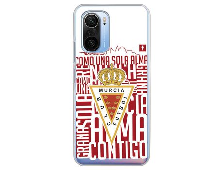 Carcasa para XIAOMI Poco F3 Del Real Murcia Escudo Fondo Blanco Licencia Oficial Real Murcia XIAOMI Transparente