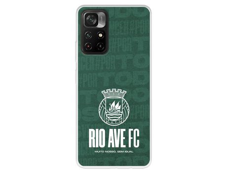Carcasa para XIAOMI Poco M4 Pro 5G Del Escudo Blanco Licencia Oficial Rio Ave Fc XIAOMI Transparente