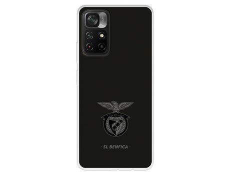 Carcasa para XIAOMI Poco M4 Pro 5G Del Escudo Fondo Negro Licencia Oficial Benfica XIAOMI Transparente