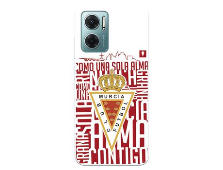 Carcasa para XIAOMI Redmi 10 5G Del Real Murcia Escudo Fondo Blanco Licencia Oficial Real Murcia XIAOMI Transparente