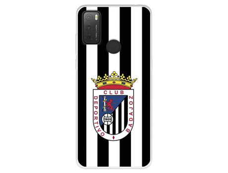 Carcasa para TCL 20Y Del Club Deportivo Badajoz Escudo Blanquinegro Licencia Oficial Club Deportivo Badajoz TCL Transparente