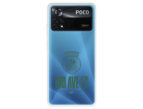 Carcasa para XIAOMI Poco X4 Pro Del Escudo Leather Case Negra Licencia Oficial Rio Ave Fc XIAOMI Transparente