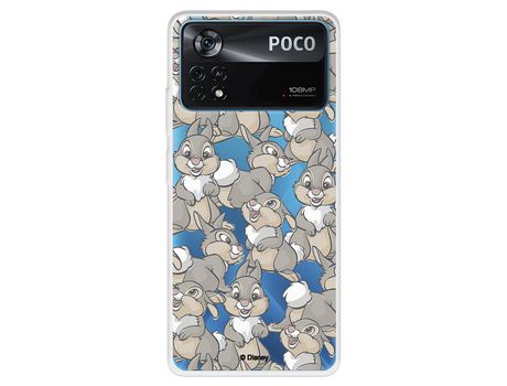 Carcasa para XIAOMI Poco X4 Pro Oficial De Disney Tambor Patrones Bambi XIAOMI Transparente