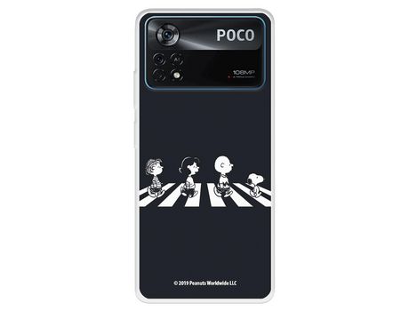 Carcasa para XIAOMI Poco X4 Pro Oficial De Peanuts Personajes Beatles Snoopy XIAOMI Transparente