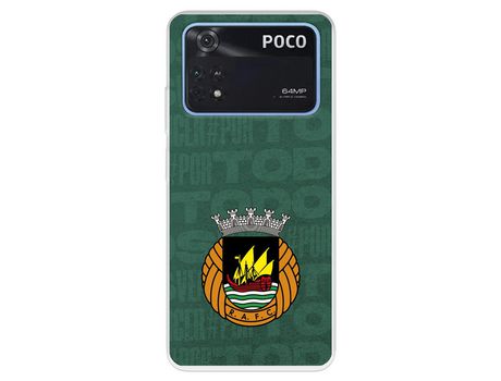 Carcasa para XIAOMI Poco M4 Pro 4G Del Escudo Fondo Verde Licencia Oficial Rio Ave Fc XIAOMI Transparente
