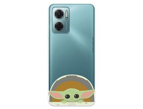 Carcasa para XIAOMI Redmi 10 5G Oficial De Star Wars Baby Yoda Sonrisas The Mandalorian XIAOMI Transparente