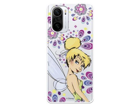 Carcasa para XIAOMI Poco F3 Oficial De Disney Campanilla Flores Peter Pan XIAOMI Transparente