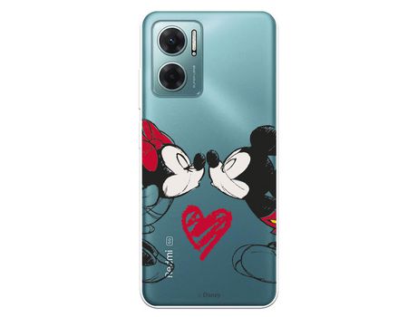 Carcasa para XIAOMI Redmi 10 5G Oficial De Disney Mickey Y Minnie Beso Clásicos Disney XIAOMI Transparente
