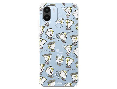 Carcasa para XIAOMI Redmi A1 Oficial De Disney Chip Potts Siluetas La Bella Y La Bestia XIAOMI Transparente