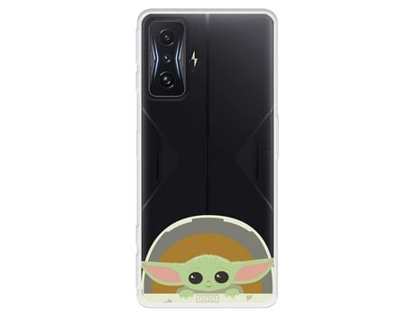Carcasa para XIAOMI Poco F4 Gt Oficial De Star Wars Baby Yoda Sonrisas The Mandalorian XIAOMI Transparente
