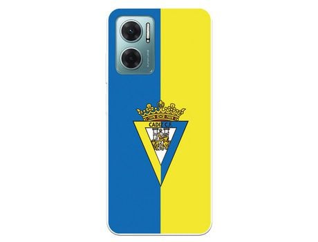 Carcasa para XIAOMI Redmi 10 5G Del Cádiz Cf Escudo Fondo Bicolor Licencia Oficial Cádiz Cf XIAOMI Transparente