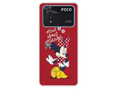 Carcasa para XIAOMI Poco M4 Pro 4G Oficial De Disney Minnie Mad About Clásicos Disney XIAOMI Transparente
