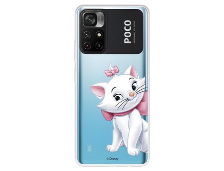 Carcasa para XIAOMI Poco M4 Pro 5G Oficial De Disney Marie Silueta Los Aristogatos XIAOMI Transparente