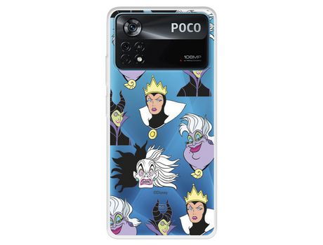 Carcasa para XIAOMI Poco X4 Pro Oficial De Disney Villanas Patrón Villanas Disney XIAOMI Transparente