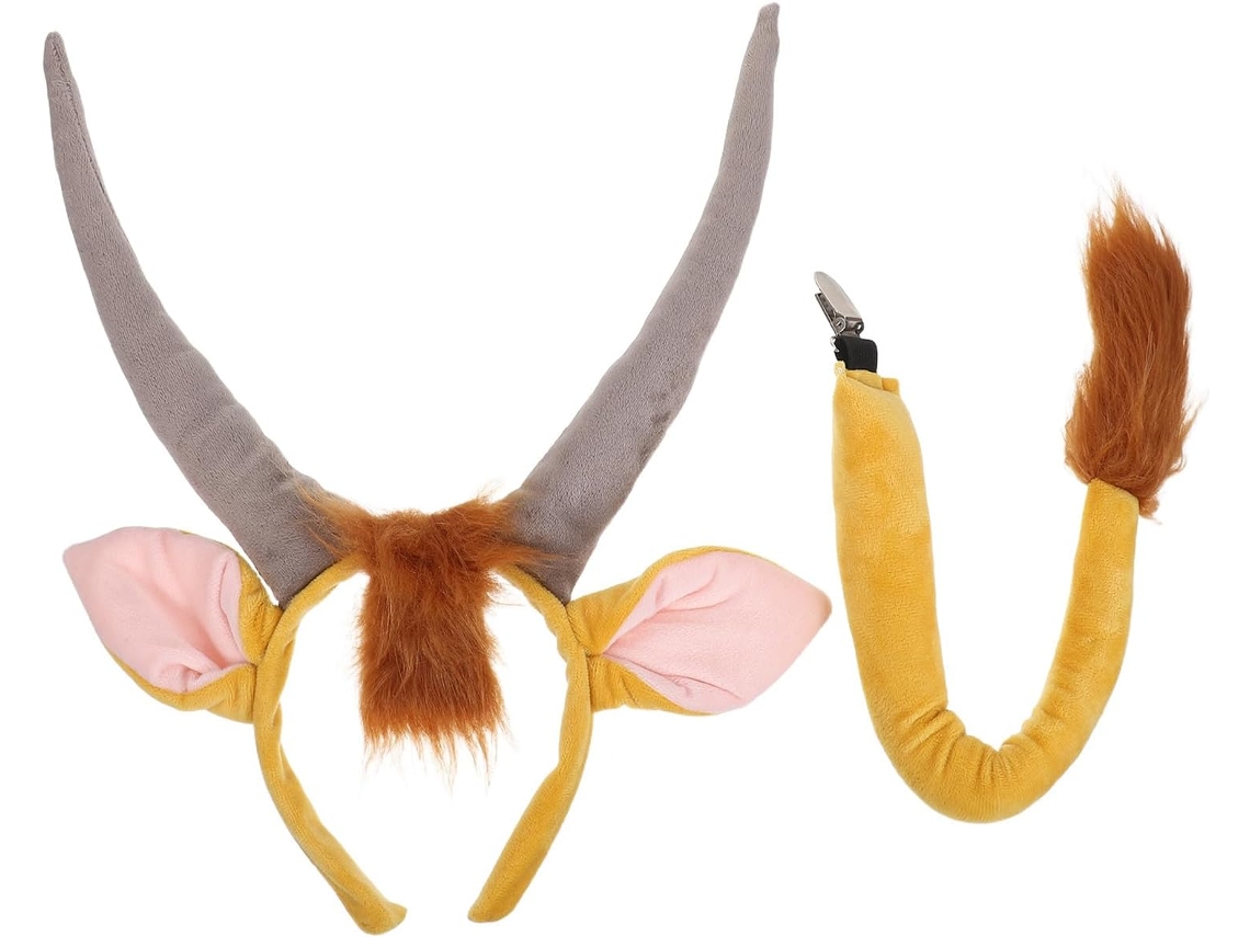Juego De Diademas Con Forma De Cola De Antílope - Accesorios Para Disfraces Infantiles