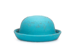 Sombrero Bombín De Fieltro Lana Derby Para Mujer Moderna, Color Liso.