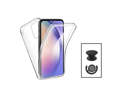 Kit Carcasa para Oppo A57S GIFT4ME Transparente/Negro