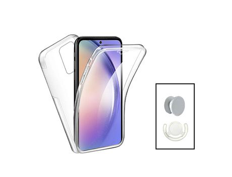 Kit Carcasa para Oppo A57S PHONECARE Transparente/Blanco