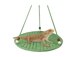 Columpio hamaca para geckos, lagartos y reptiles. Juguete para mascotas pequeñas. Cama de verano. Columpio para lagartos y reptiles. Terrarios. Decoración de hábitat. Rosewell.