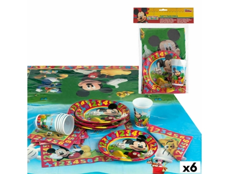 Set Artículos de Fiesta Mickey Mouse (6 Unidades)