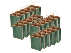 Bolsa de papel kraft reutilizable y ecológica para ropa y regalos