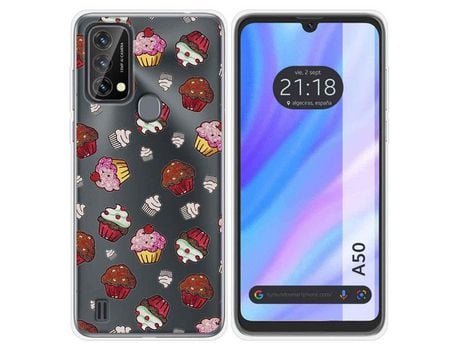 Carcasa para Blackview A50 TUMUNDOSMARTPHONE Dibujos Antigolpes Muffins Multicolor