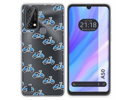 Carcasa para Blackview A50 TUMUNDOSMARTPHONE Dibujos Antigolpes Scooter Multicolor