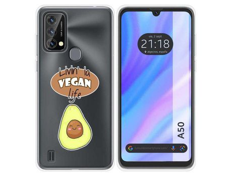 Carcasa para Blackview A50 TUMUNDOSMARTPHONE Dibujos Antigolpes Vegan Life Multicolor