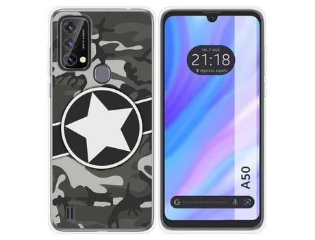 Carcasa para Blackview A50 TUMUNDOSMARTPHONE Dibujos Camuflaje 02 Multicolor
