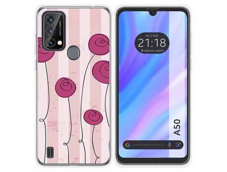 Carcasa para Blackview A50 TUMUNDOSMARTPHONE Dibujos Flores Vintage Multicolor