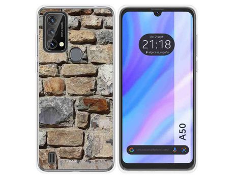 Carcasa para Blackview A50 TUMUNDOSMARTPHONE Dibujos Ladrillo 03 Multicolor